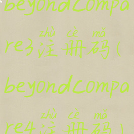 beyondcompare3注册码(beyondcompare4注册码)