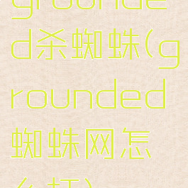 grounded杀蜘蛛(grounded蜘蛛网怎么打)