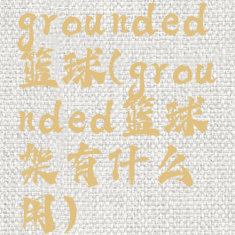grounded篮球(grounded篮球架有什么用)