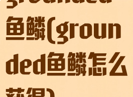 grounded鱼鳞(grounded鱼鳞怎么获得)