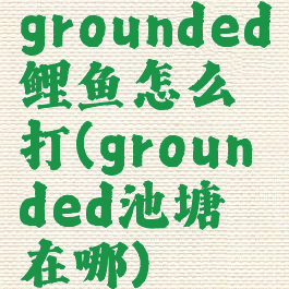 grounded鲤鱼怎么打(grounded池塘在哪)