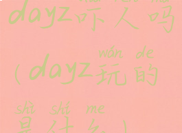 dayz吓人吗(dayz玩的是什么)