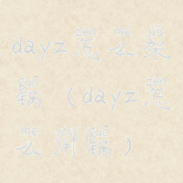 dayz怎么架锅(dayz怎么用锅)