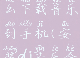 dj音乐盒怎么下载音乐到手机(安装dj音乐盒)