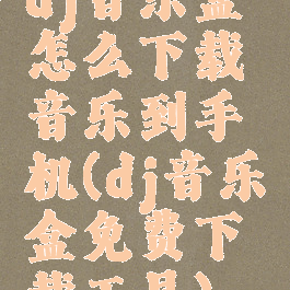 dj音乐盒怎么下载音乐到手机(dj音乐盒免费下载工具)