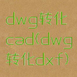 dwg转化cad(dwg转化dxf)