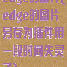 edge的图片(edge的图片另存为插件用一段时间失灵了)