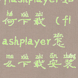 flashplayer如何下载(flashplayer怎么下载安装)