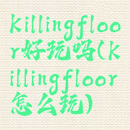 killingfloor好玩吗(killingfloor怎么玩)