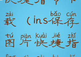 ins保存图片快捷指令下载(ins保存图片快捷指令下载不了)