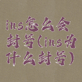 ins怎么会封号(ins为什么封号)