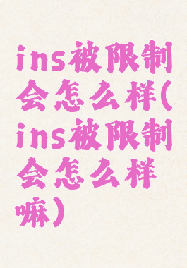 ins被限制会怎么样(ins被限制会怎么样嘛)