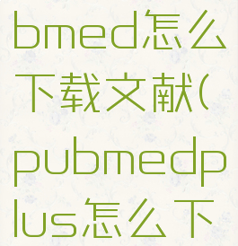 ipad上pubmed怎么下载文献(pubmedplus怎么下载文献)