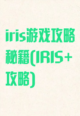 iris游戏攻略秘籍(IRIS+攻略)
