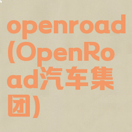 openroad(OpenRoad汽车集团)