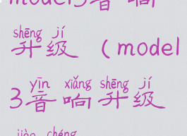model3音响升级(model3音响升级教程)