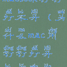 macbook钉钉打不开(为什么mac用钉钉打开不了文件)