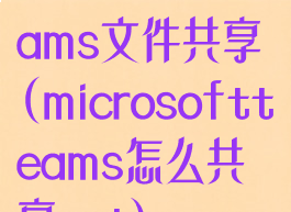 microsoftteams文件共享(microsoftteams怎么共享ppt)