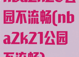 nba2k20公园不流畅(nba2k21公园不流畅)