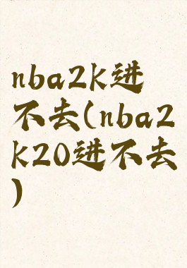 nba2k进不去(nba2k20进不去)