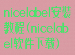 nicelabel安装教程(nicelabel软件下载)
