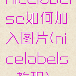 nicelabelse如何加入图片(nicelabelse教程)
