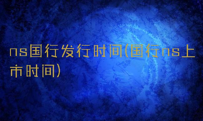 ns国行发行时间(国行ns上市时间)