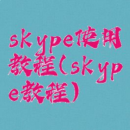 skype使用教程(skype教程)