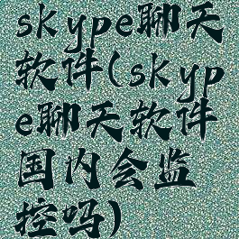 skype聊天软件(skype聊天软件国内会监控吗)