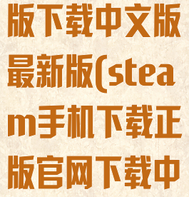 steam手机版下载中文版最新版(steam手机下载正版官网下载中文版)