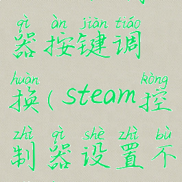 steam控制器按键调换(steam控制器设置不了按键)