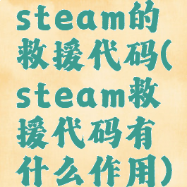 steam的救援代码(steam救援代码有什么作用)