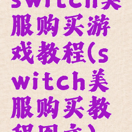 switch美服购买游戏教程(switch美服购买教程图文)