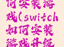switch如何安装游戏(switch如何安装游戏升级补丁)