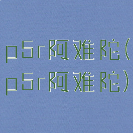 p5r阿难陀(p5r阿难陀)