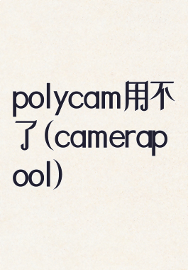 polycam用不了(camerapool)