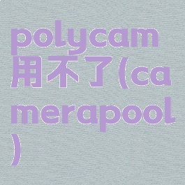 polycam用不了(camerapool)