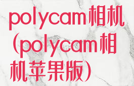 polycam相机(polycam相机苹果版)
