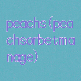 peachs(peachsorbetmanage)