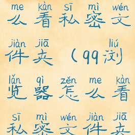 qq浏览器怎么看私密文件夹(qq浏览器怎么看私密文件夹)