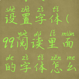 qq阅读如何设置字体(qq阅读里面的字体怎么调大)