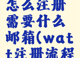wattpad怎么注册需要什么邮箱(watt注册流程)