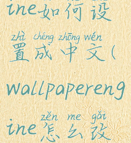wallpaperengine如何设置成中文(wallpaperengine怎么改中文版)