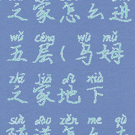 wuppo乌姆之家怎么进五层(乌姆之家地下隧道怎么去)