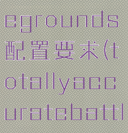 totallyaccuratebattlegrounds配置要求(totallyaccuratebattlegrounds最低配置)