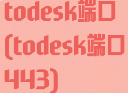 todesk端口(todesk端口443)