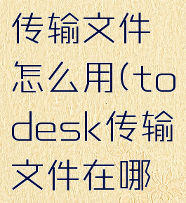 todesk传输文件怎么用(todesk传输文件在哪里)