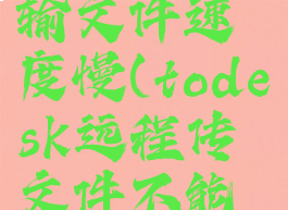 todesk传输文件速度慢(todesk远程传文件不能用)