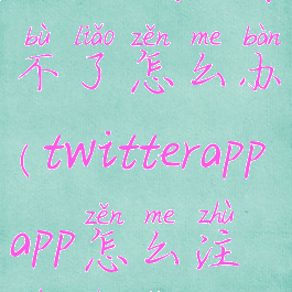 twitter注册不了怎么办(twitterappapp怎么注册不了)