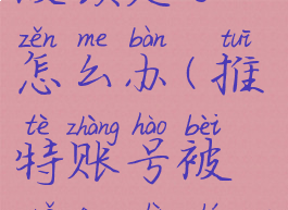 twitter账号被锁定了怎么办(推特账号被锁定是什么意思)